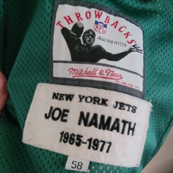 Sold/Mitchell & Ness Joe Namath Throwback Jersey - Picture 4 of 5